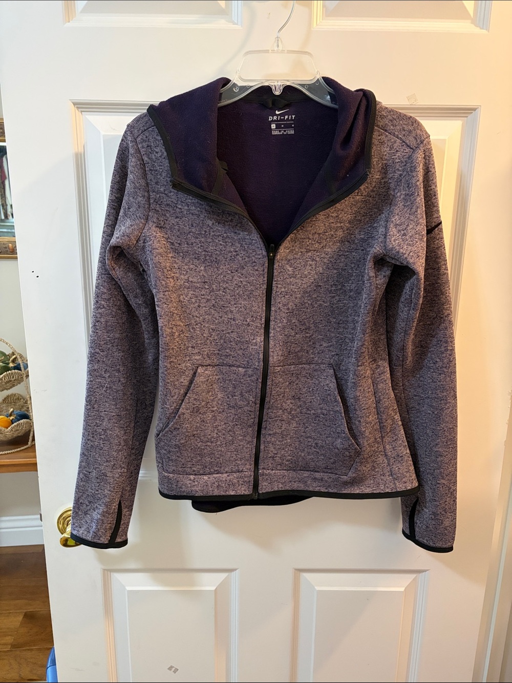 Nike Heathered Purple Full-Zip Hoodie Jacket